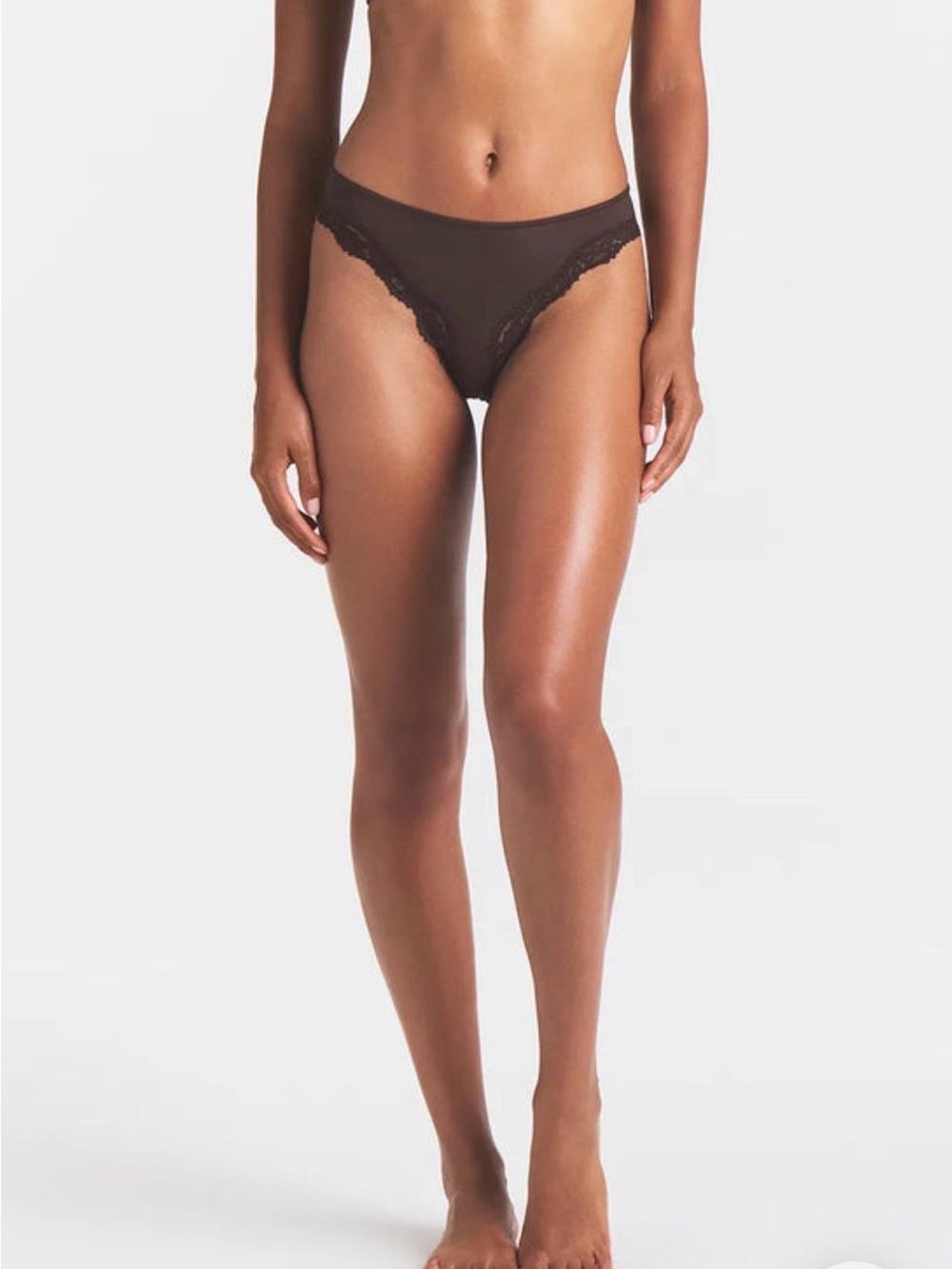 🤎 SKIMS Fits Everybody Lace Tanga | Cocoa | 2X | NWT 🏷️